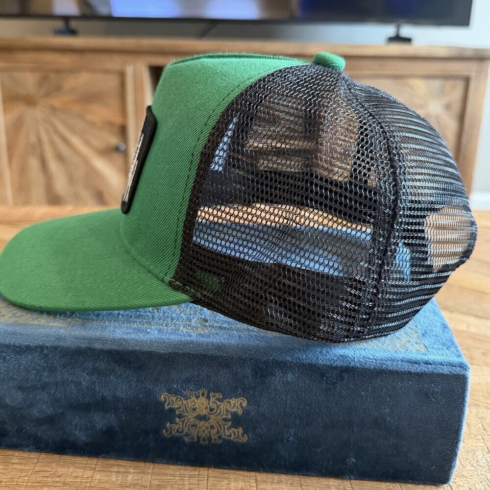 Forest CS107 Green Trucker Hat Moon Trees Outdoor Nature Snapback Cap - Picture 4 of 9